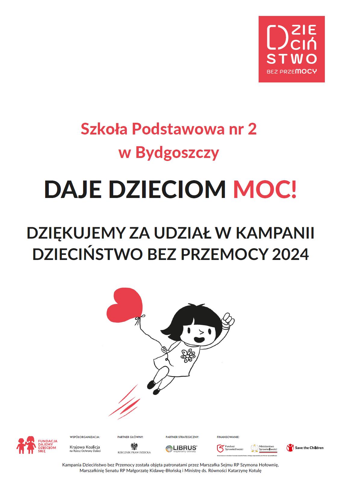 Podziękowanie za udział w kampanii